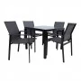 На фото: Стіл і стільці Amalfi (k14531), Столові комплекти з текстилену Garden4You, каталог, ціна