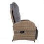 На фото: Вуличне лаунж-крісло Colombo Beige (20538), Крісла зі штучного ротангу Garden4You, каталог, ціна
