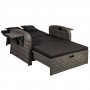На фото: Вуличний диван-трансформер Colombo (20566), Дивани і комплекти зі штучного ротангу Garden4You, каталог, ціна