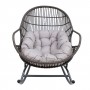 На фото: Крісло-гойдалка Egg Brown (28077), Вуличні крісла-гойдалки Garden4You, каталог, ціна