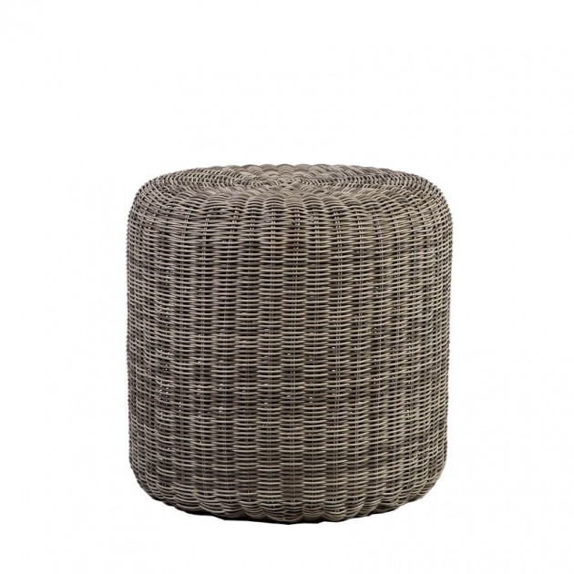 На фото: Плетений пуф Wicker (38034), Стільці зі штучного ротангу Garden4You, каталог, ціна