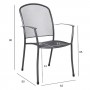 На фото: Металеве вуличне крісло Nety (41203), Металеві крісла Garden4You, каталог, ціна
