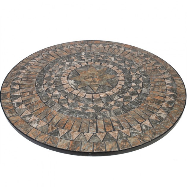 На фото: Круглий садовий стіл Mosaic (38668), Круглі столи Garden4You, каталог, ціна