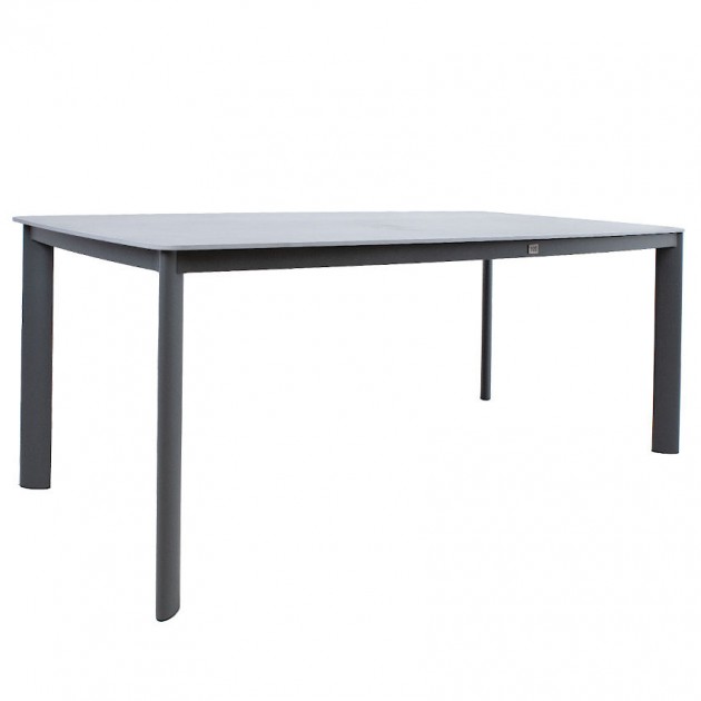 На фото: Прямокутний стіл 180x90 Beida Grey (21189), Вуличні столи Garden4You, каталог, ціна