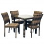 На фото: Столовий комплект Wicker (k133482), Столові комплекти зі штучного ротангу Garden4You, каталог, ціна