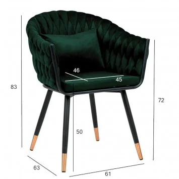 Крісло Flora Emerald Velvet Крісло Flora Emerald Velvet