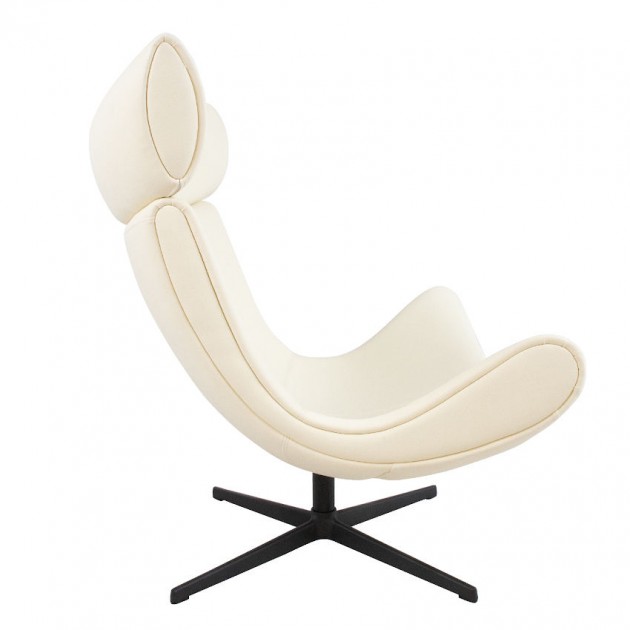 На фото: Крісло Nordic White (39052), Мʼякі крісла Home4You, каталог, ціна