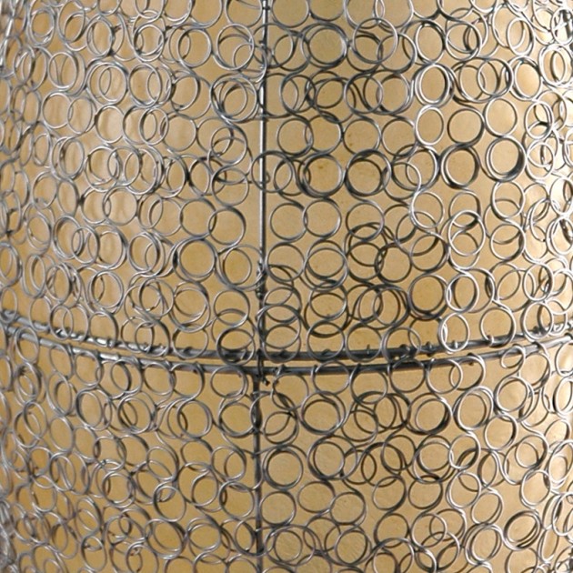 На фото: Напольна лампа Nadya Кольчуга металік (400027), Декоративні підлогові світильники Вілла Ванілла, каталог, ціна