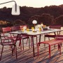 На фото: Обідній стіл Luxembourg 4132 Red Ochre (413220), Стіл Luxembourg 207x100 Fermob, каталог, ціна