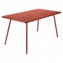 На фото: Обідній стіл Luxembourg 4133 Red Ochre (413320), Стіл Luxembourg 143x80 Fermob, каталог, ціна