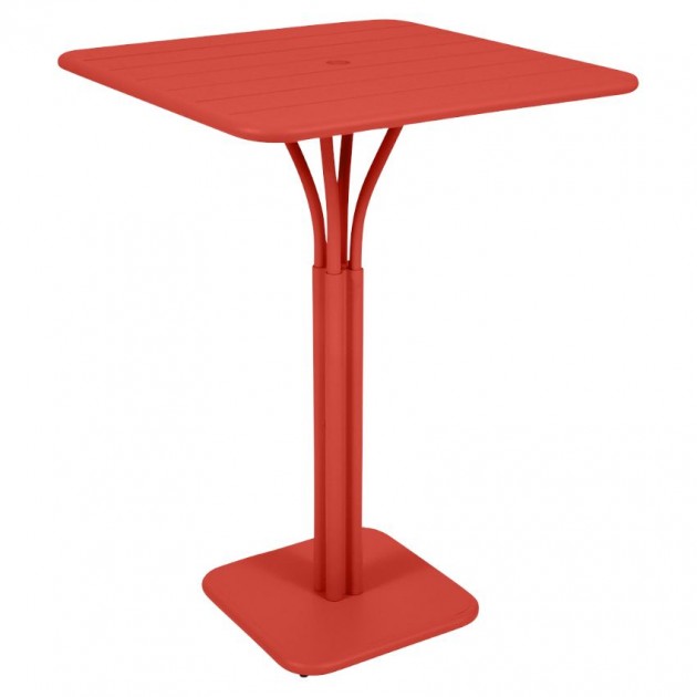 На фото: Барний стіл Luxembourg 4140 Capucine (414045), Барний стіл на центральній опорі Luxembourg Fermob, каталог, ціна