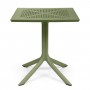 На фото: Квадратний стіл Clip 70 Agave (40084.16.000), Пластикові столи Nardi, каталог, ціна