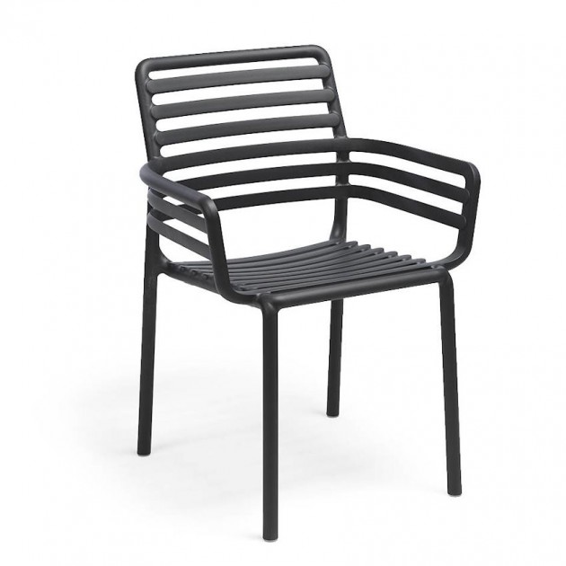 На фото: Обіднє крісло Doga Antracite (40254.02.000), Пластикові крісла Nardi, каталог, ціна