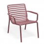 На фото: Лаунж-крісло Doga Relax Marsala (40256.21.000), Пластикові крісла Nardi, каталог, ціна