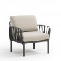 На фото: Модульне крісло Komodo Poltrona Antracite Tech Panama (40371.02.131), Вуличне крісло Komodo Poltrona Nardi, каталог, ціна
