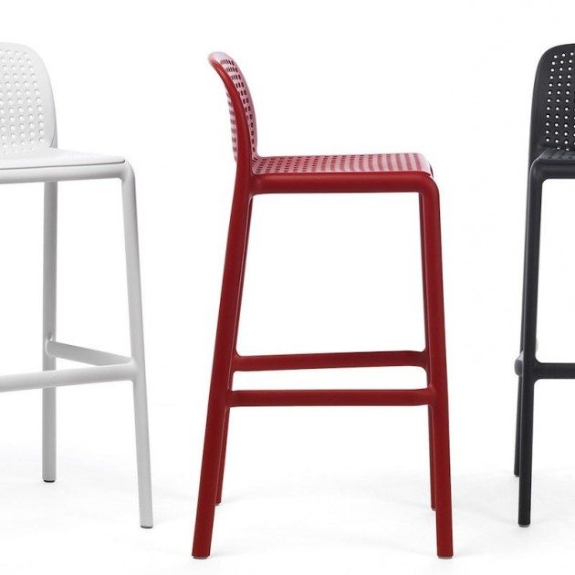 На фото: Напівбарний стілець Lido Mini Antracite (40345.02.000), Барні стільці Nardi, каталог, ціна