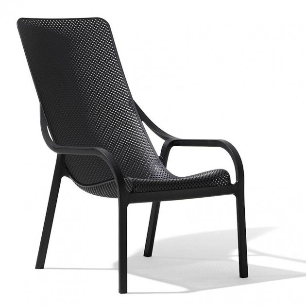 На фото: Лаунж-крісло Net Lounge Antracite (40329.02.000), Пластикові крісла Nardi, каталог, ціна