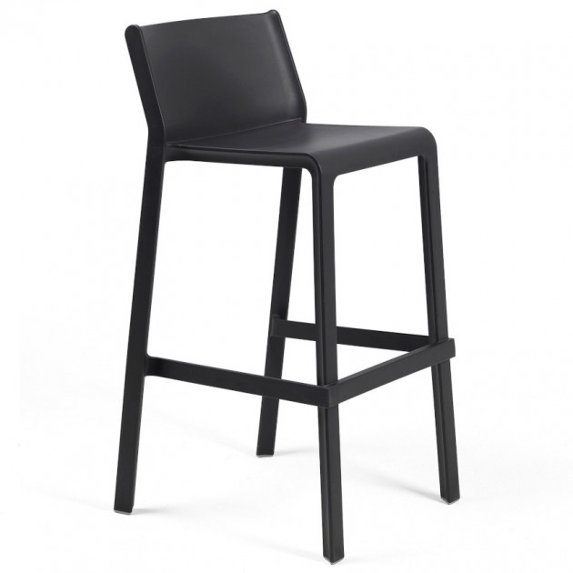 На фото: Барний стілець Trill Antracite (40350.02.000), Пластикові стільці Nardi, каталог, ціна