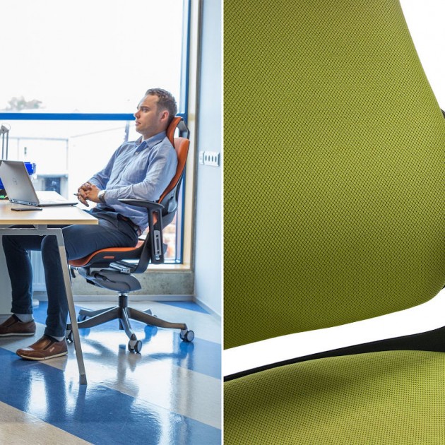 На фото: Офісне крісло WAU Olive Green (09850), Ергономічні крісла Office4You, каталог, ціна