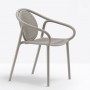 На фото: Крісло для тераси Remind 3735 Recycled Grey (3735rg), Пластикові крісла Pedrali, каталог, ціна