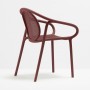 На фото: Крісло для тераси Remind 3735 Rosso (3735ro), Пластикові крісла Pedrali, каталог, ціна