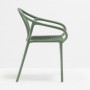 На фото: Крісло для тераси Remind 3735 Verde (3735ve), Пластикові крісла Pedrali, каталог, ціна