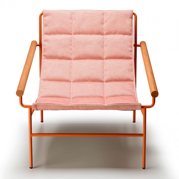 На фото: Лаунж-крісло DRESS_CODE Glam 2583 Terracotta Rosa Quarzo (2583VE-S6-C5), Лаунж крісла S•CAB, каталог, ціна
