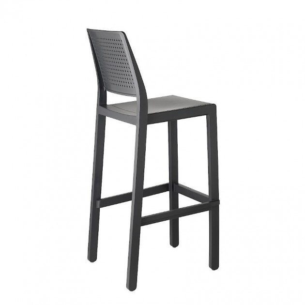 На фото: Барний стілець Emi 2345 Antracite (234581), Барні стільці S•CAB, каталог, ціна