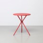 На фото: Металевий стіл Leo 2719 Brick Red (2719VM), Круглі столи S•CAB, каталог, ціна