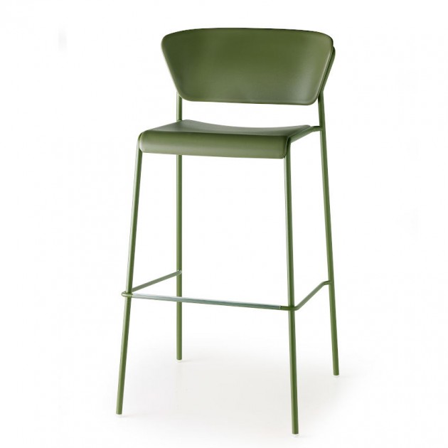 На фото: Барний стілець Lisa Technopolymer GO GREEN 2881 Olive (2881VD56), Барні стільці S•CAB, каталог, ціна