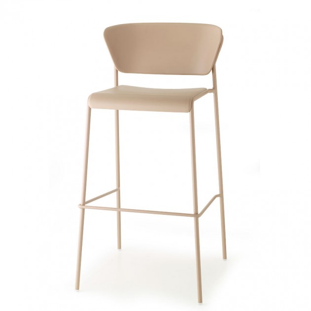 На фото: Барний стілець Lisa Technopolymer GO GREEN 2881 Dove Grey (2881VT15), Барні стільці S•CAB, каталог, ціна