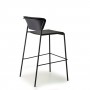 На фото: Напівбарний стілець Lisa Technopolymer 2882 Black (2882VN80), Барні стільці S•CAB, каталог, ціна