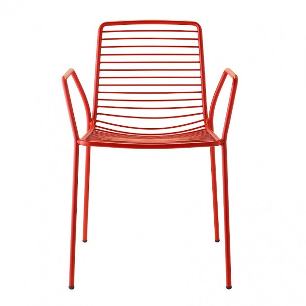 На фото: Крісло Summer 2520 Brick Red (2520VM), Металеві крісла S•CAB, каталог, ціна