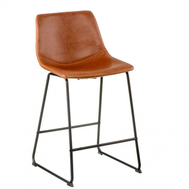 На фото: Напівбарний стілець Moment Brown (E3193), Барні стільці і столи Special4You, каталог, ціна