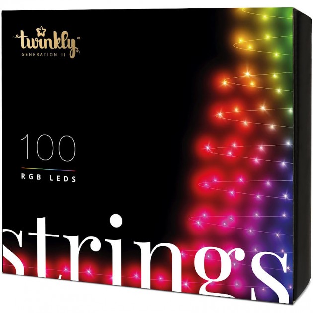 На фото: Розумна LED гірлянда Strings RGB 100 (TWS100STP-BEU), Світлодіодні гірлянди Twinkly, каталог, ціна
